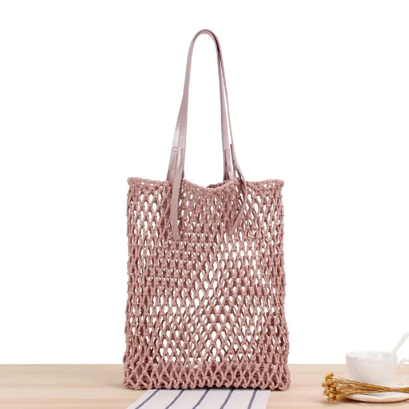 Sac de Plage Filet rose