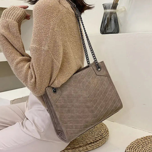 Sac en Cuir Élégant beige chic