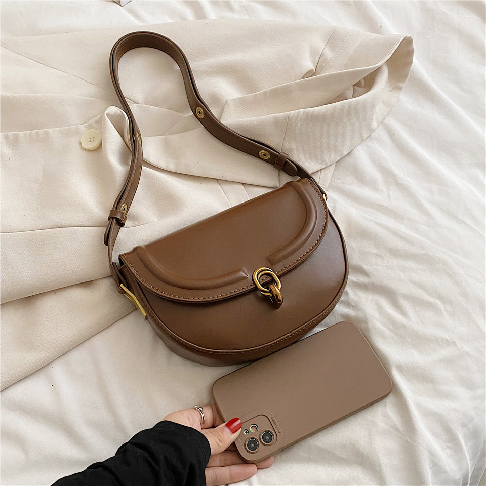 Sac à main demi lune cuir