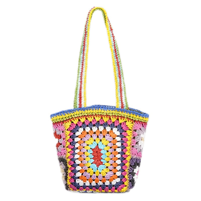 Sac en crochet hippie chic