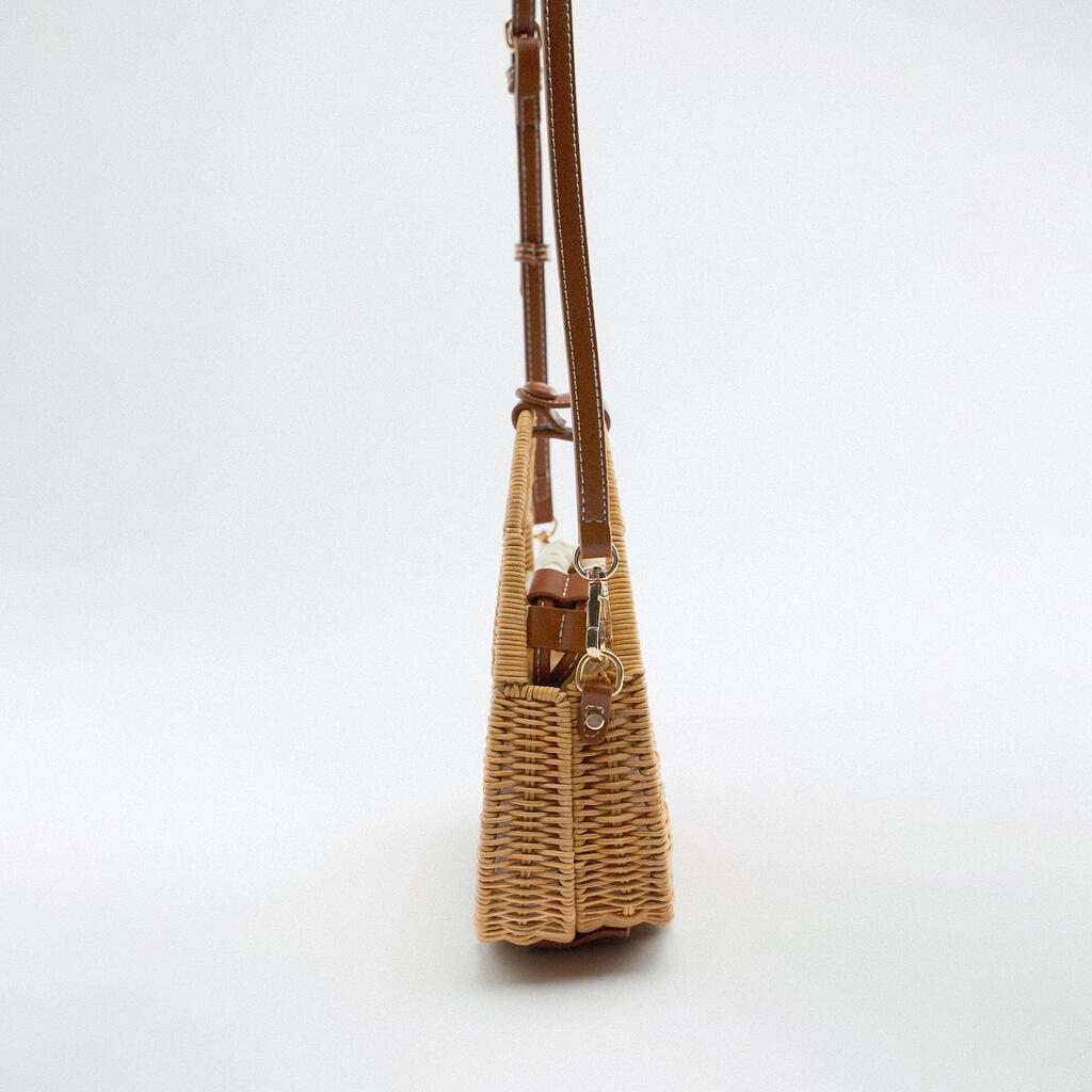Petit sac en paille chic bandoulière
